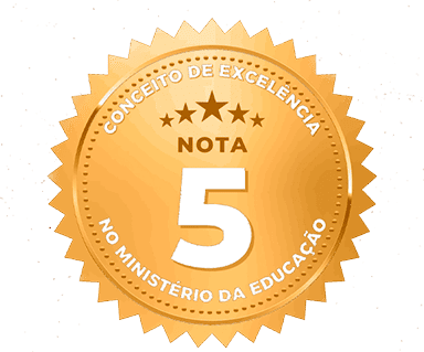 Selo de 5 estrelas do MEC (Ministério da Educação)